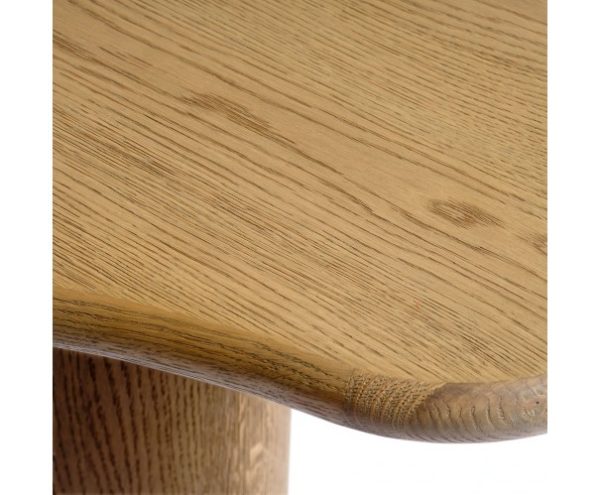 Mesa de centro irregular de madera natural 120