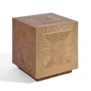 Mesa auxiliar taco madera natural