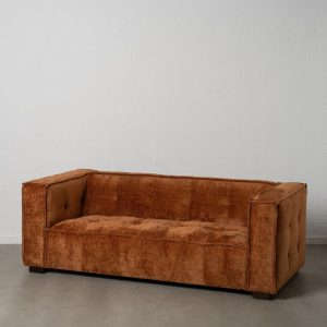 Sofá 3 Plazas Teja Tejido Sibaris 218 X 102 X 77 Cm Sofá 3 Plazas Teja Tejido Sibaris 218 X 102 X 77 Cm