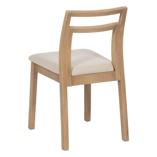 Silla natural-beige tejido-madera 41 x 50 x 81 cm