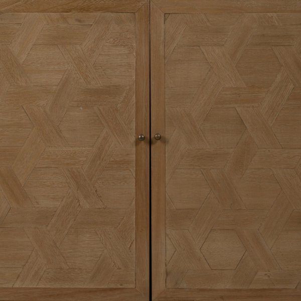 Aparador natural dm-madera 160 x 40 x 80 cm