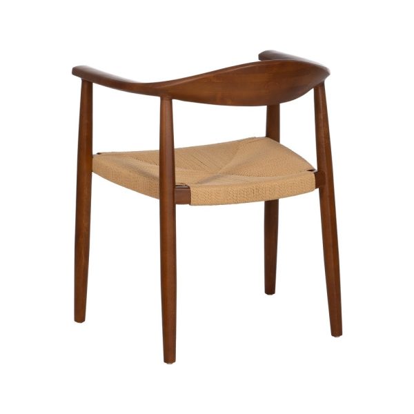 Silla marrón madera 42,70 x 54,80 x 77,50 cm