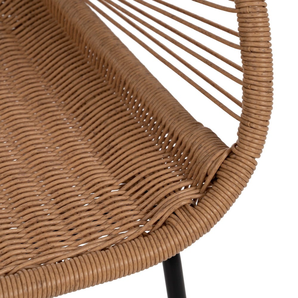 Silla Natural Pe-Acero Salón 57 X 58 X 81 Cm Silla Natural Pe-Acero Salón 57 X 58 X 81 Cm