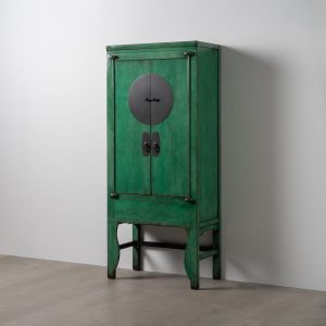 Armario Verde Madera-Mdf 83,50 X 45 X 195 Cm Armario Verde Madera-Mdf 83,50 X 45 X 195 Cm