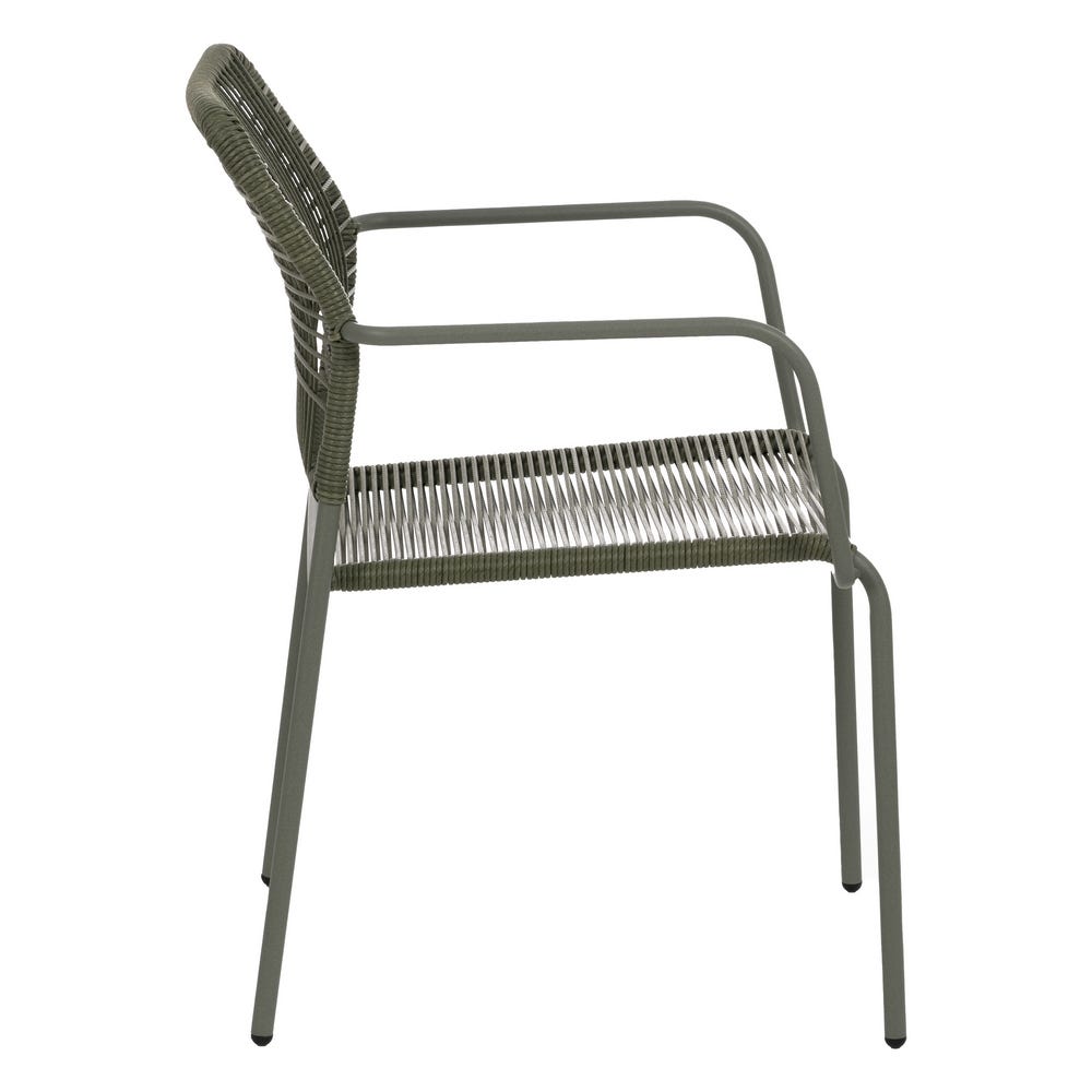 Silla Verde Acero Exterior 53 X 63 X 78 Cm Silla Verde Acero Exterior 53 X 63 X 78 Cm