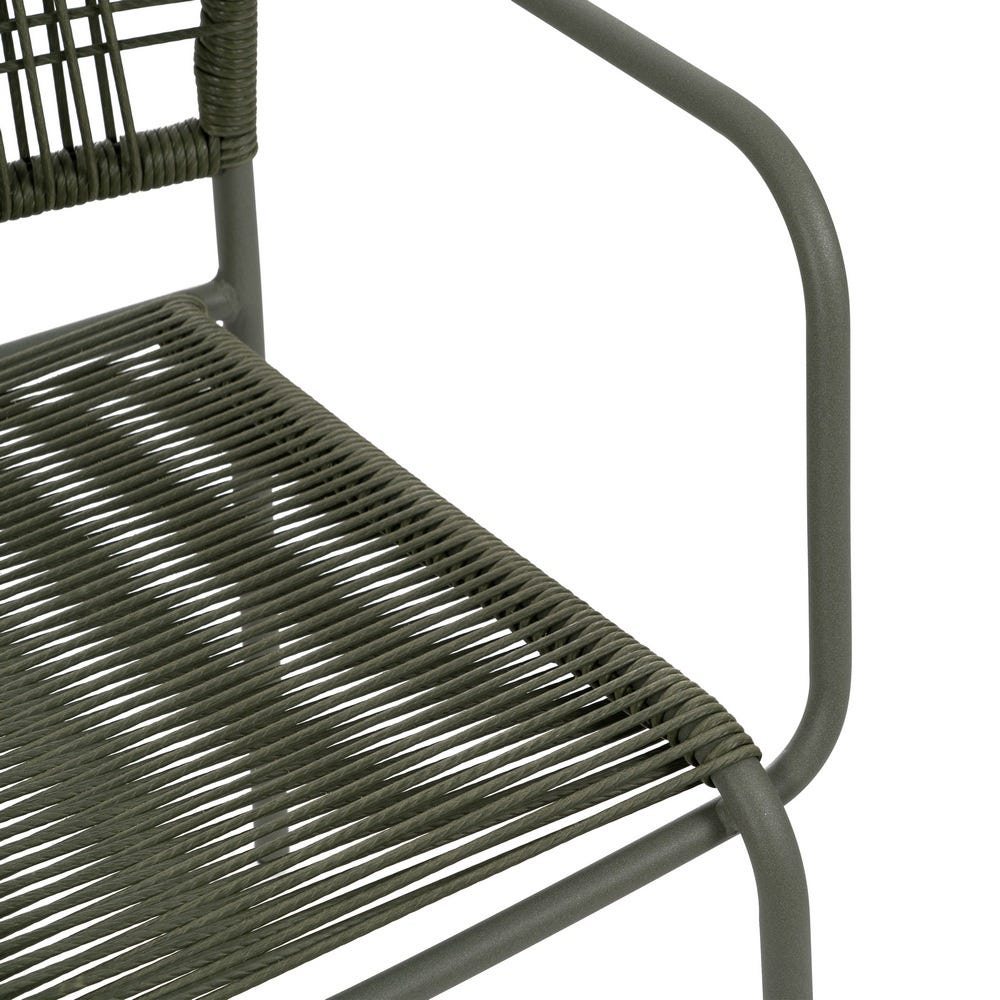 Silla Verde Acero Exterior 53 X 63 X 78 Cm Silla Verde Acero Exterior 53 X 63 X 78 Cm