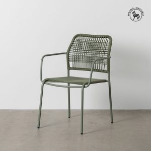 Silla Verde Acero Exterior 53 X 63 X 78 Cm