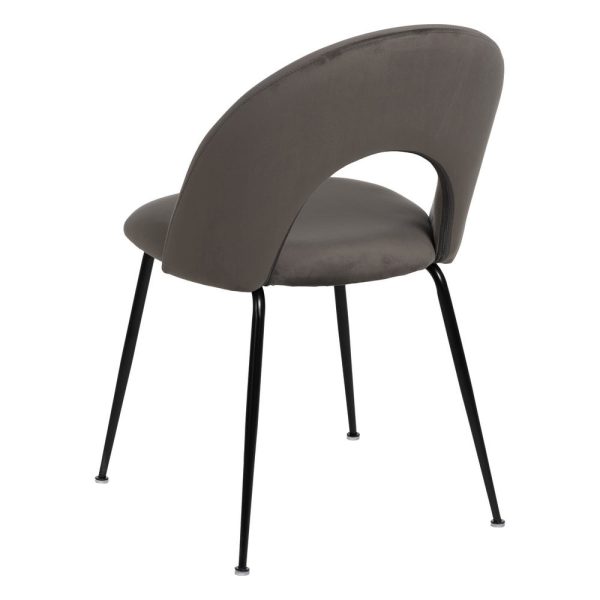 Silla Taupe Tejido-Metal Contract 49 X 60 X 81 Cm