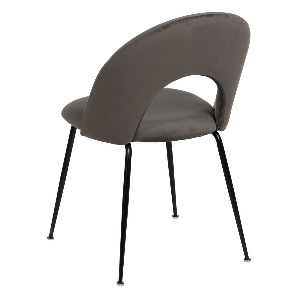 Silla Taupe Tejido-Metal Contract 49 X 60 X 81 Cm Silla Taupe Tejido-Metal Contract 49 X 60 X 81 Cm
