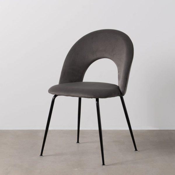 Silla Taupe Tejido-Metal Contract 49 X 60 X 81 Cm