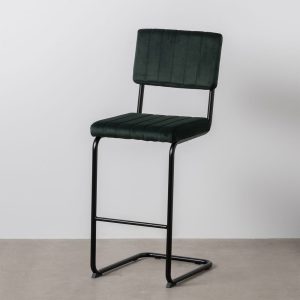 Taburete Verde Tejido-Metal Contract 44 X 50 X 115 Cm Taburete Verde Tejido-Metal Contract 44 X 50 X 115 Cm