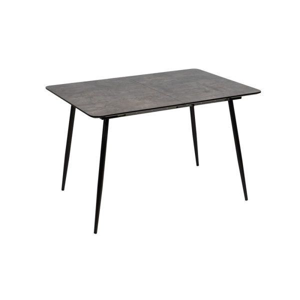 Mesa extensible gris dm-metal salón 120 x 80 x 75 cm