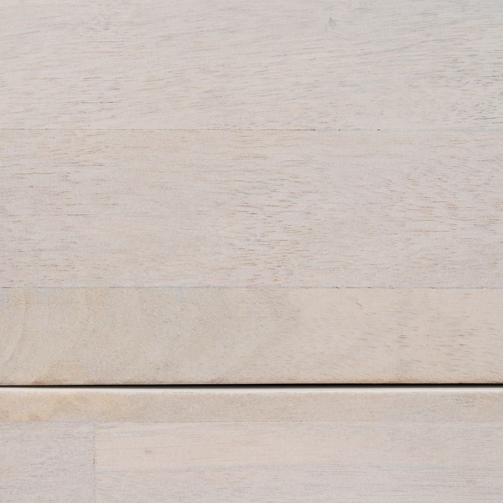 Cómoda Blanco-Natural Madera De Mango 91 X 38,50 X 83 Cm Cómoda Blanco-Natural Madera De Mango 91 X 38,50 X 83 Cm