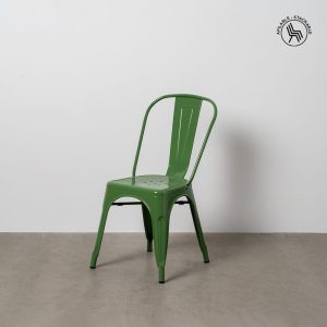 Silla Verde Metal Dallas Industrial 45 X 52,50 X 85 Cm Silla Verde Metal Dallas Industrial 45 X 52,50 X 85 Cm
