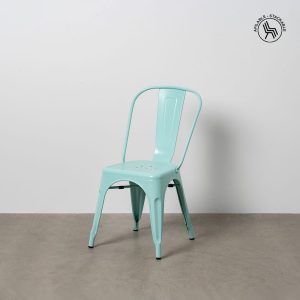 Silla Turquesa Metal Dallas Industrial 45 X 52,50 X 85 Cm Silla Turquesa Metal Dallas Industrial 45 X 52,50 X 85 Cm