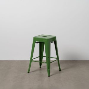 Taburete Verde Metal Dallas Industrial 42 X 42 X 61,20 Cm Taburete Verde Metal Dallas Industrial 42 X 42 X 61,20 Cm