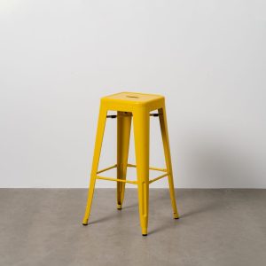 Taburete Amarillo Metal Dallas 43,50 X 43,50 X 76,50 Cm Taburete Amarillo Metal Dallas 43,50 X 43,50 X 76,50 Cm