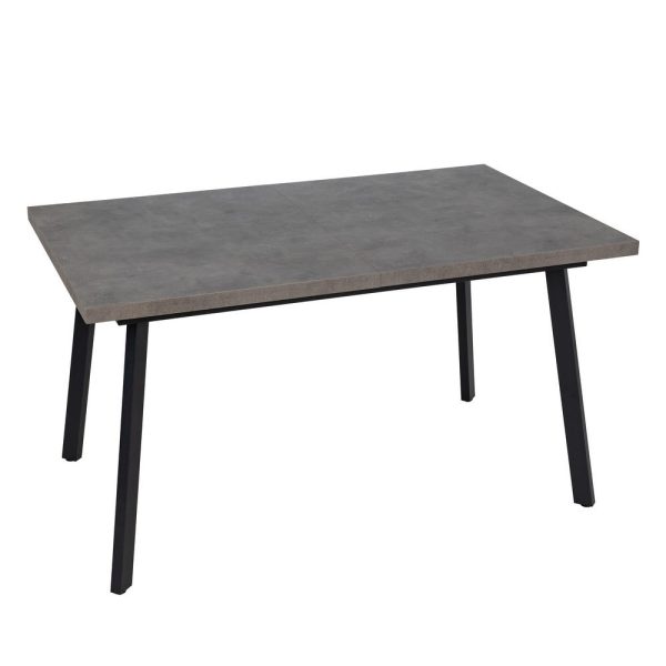 Mesa extensible gris metal-madera pax 138 x 85 x 76 cm