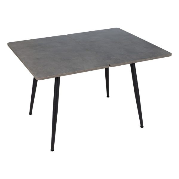 Mesa extensible gris metal-madera pax 90 x 60 x 75 cm