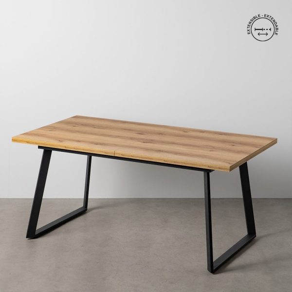 Mesa extensible natural metal-madera pax 170 x 90 x 75 cm