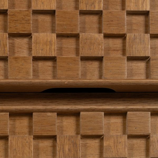 Cómoda natural dm-madera 118 x 42 x 77 cm