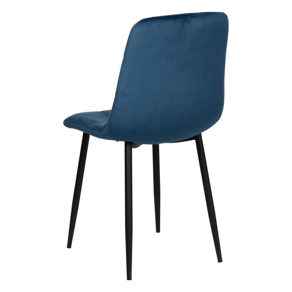 Silla Azul Oscuro Terciopelo Contract 45 X 51 X 88,50 Cm Silla Azul Oscuro Terciopelo Contract 45 X 51 X 88,50 Cm