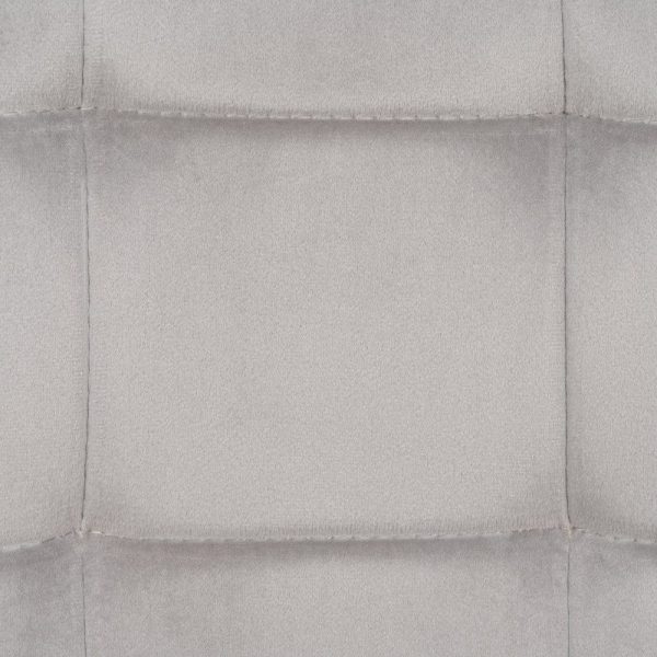 Silla gris claro terciopelo contract 45 x 51 x 88,50 cm