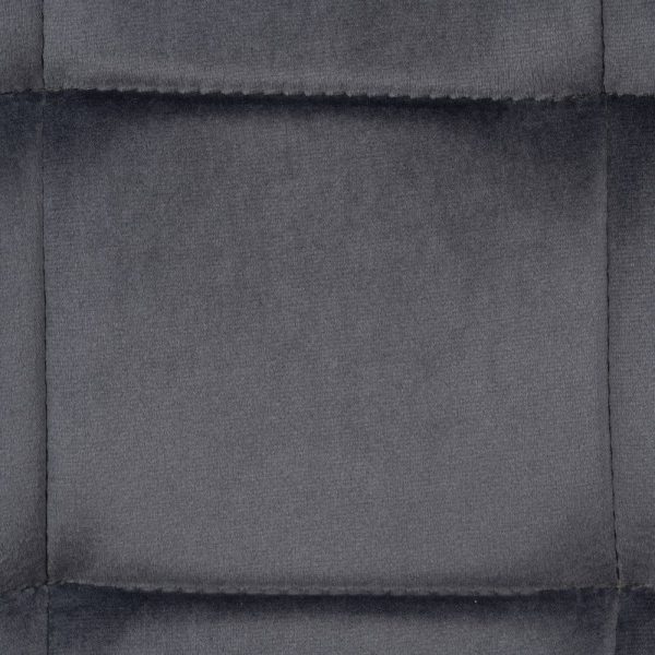 Silla gris terciopelo contract 45 x 51 x 88,50 cm