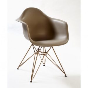 Sillon gris pata dorada