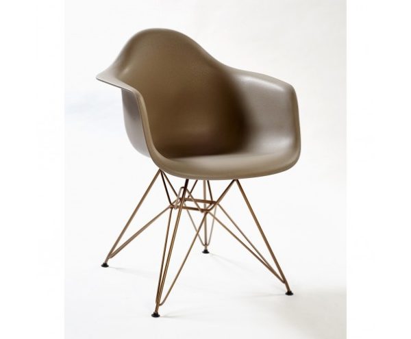 Sillon gris pata dorada