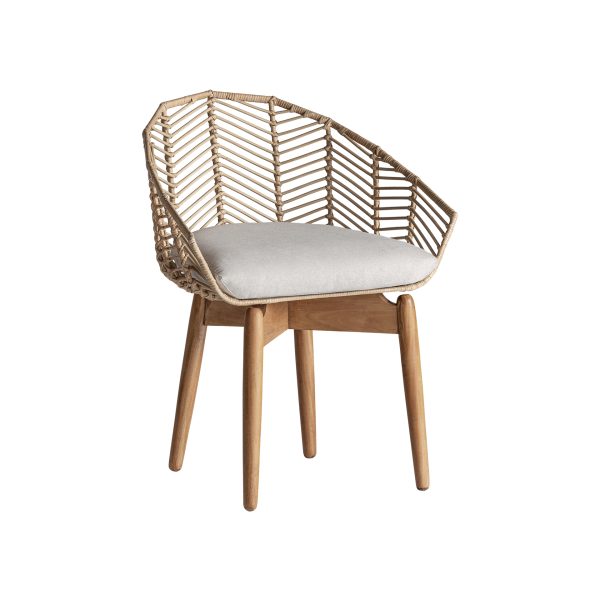 SILLA PLISSÉ RATTAN