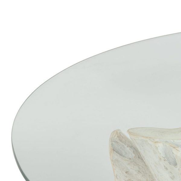 Mesa comedor blanco rozado 140 x 140 x 75 cm