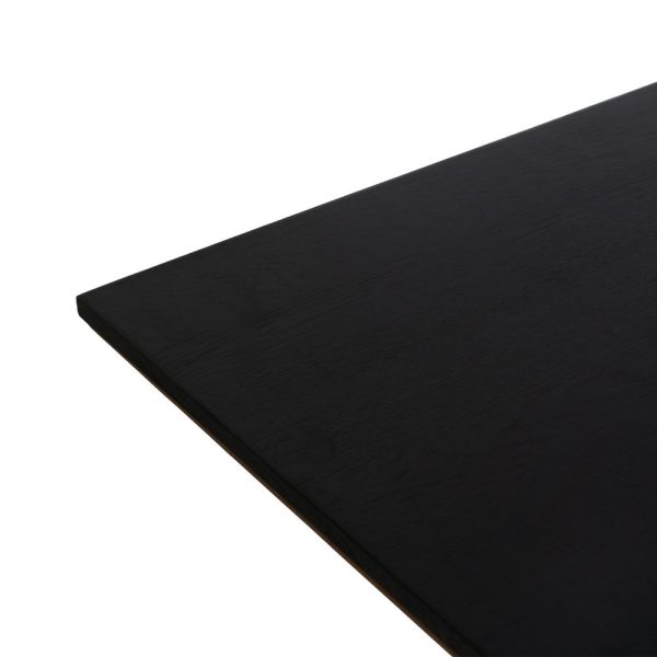 Mesa comedor natural-negro 240 x 100 x 76 cm