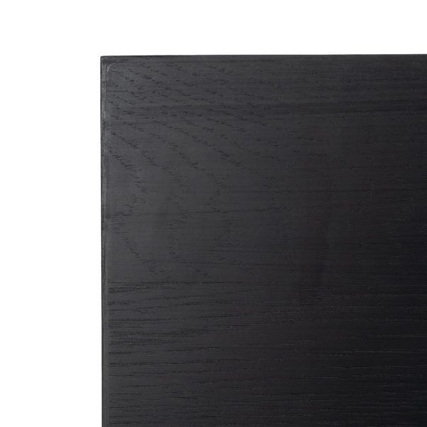 Mesa comedor natural-negro 240 x 100 x 76 cm