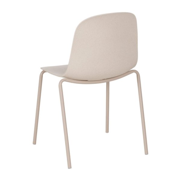 Silla beige pp-metal exterior 50 x 53 x 85 cm