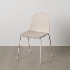 Silla Beige Pp-Metal Exterior 50 X 53 X 85 Cm Silla Beige Pp-Metal Exterior 50 X 53 X 85 Cm