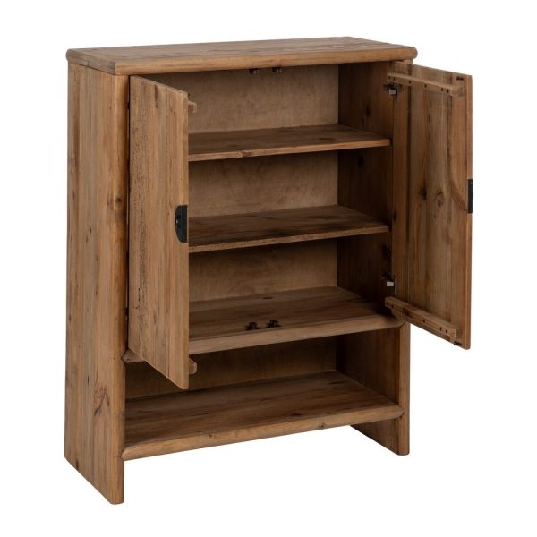Armario natural madera de pino salón 100 x 45 x 130 cm