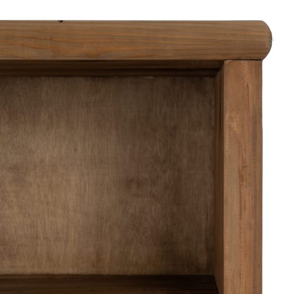 Armario natural madera de pino salón 100 x 45 x 160 cm
