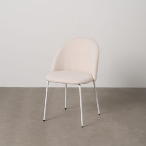 Silla Crema Tejido-Metal Contract 51 X 52 X 79,50 Cm Silla Crema Tejido-Metal Contract 51 X 52 X 79,50 Cm