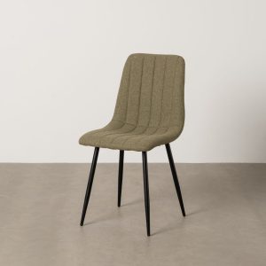 Silla Verde Tejido-Metal Salón 44 X 51 X 88 Cm