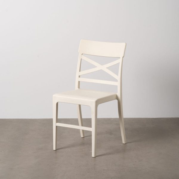 Silla blanco polipropileno contract 44 x 51 x 84 cm