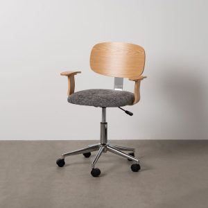 Silla Ruedas Gris-Natural Tejido-Madera 60 X 60 X 89 Cm Silla Ruedas Gris-Natural Tejido-Madera 60 X 60 X 89 Cm