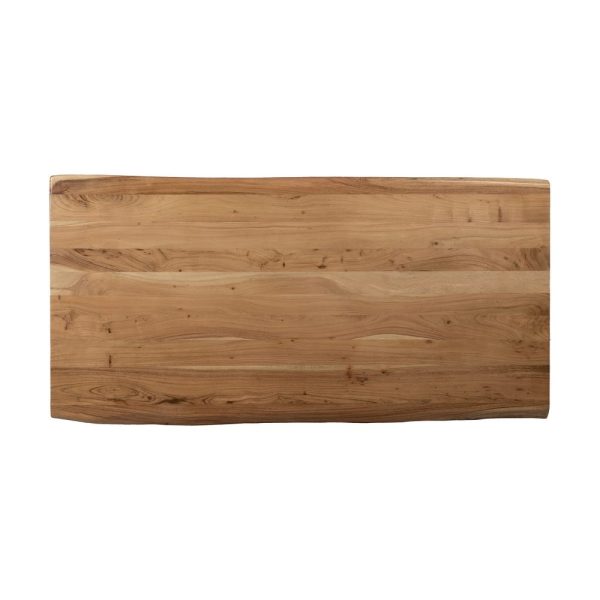 Mesa comedor natural madera de acacia 180 x 90 x 76 cm