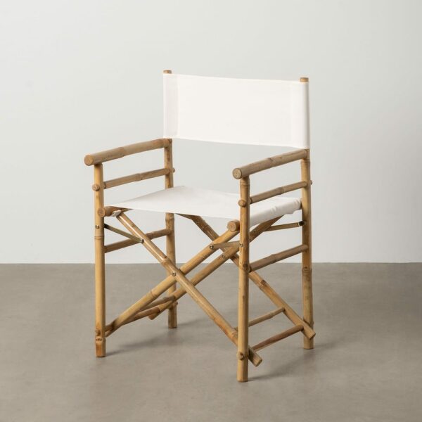 Silla director natural bambú 58 x 46 x 90 cm
