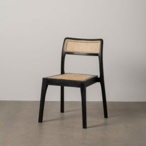 Silla Natural-Negro Madera Contract 55 X 53 X 79,50 Cm Silla Natural-Negro Madera Contract 55 X 53 X 79,50 Cm