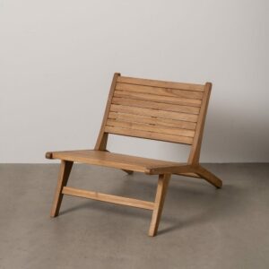 Butaca Natural Madera 60 X 93 X 63 Cm Butaca Natural Madera 60 X 93 X 63 Cm