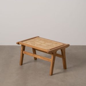 Reposapiés Natural Madera 60,50 X 45 X 35,50 Cm