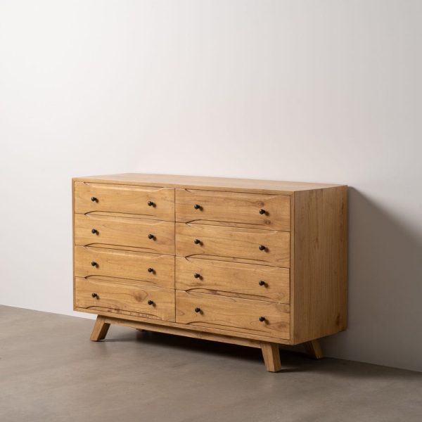 Cómoda natural madera mindi salón 140 x 45 x 85 cm