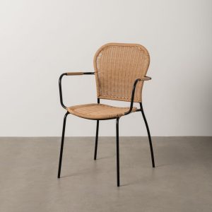 Silla Natural Pe-Acero Salón 57 X 57 X 87 Cm