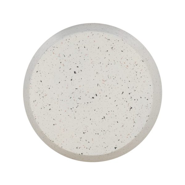 Mesita blanco fibra de magnesio 47,50 x 47,50 x 41 cm